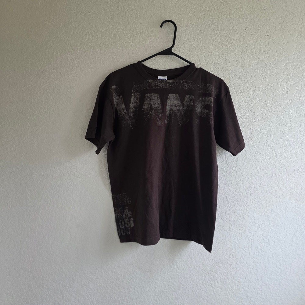 Vans Youth Brown Graphic T-Shirt Size L Distressed Skater